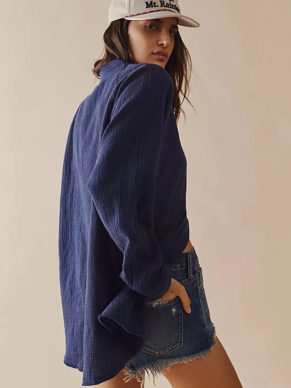 We the free daydream cotton gauze top oversized - Picture 2 of 6